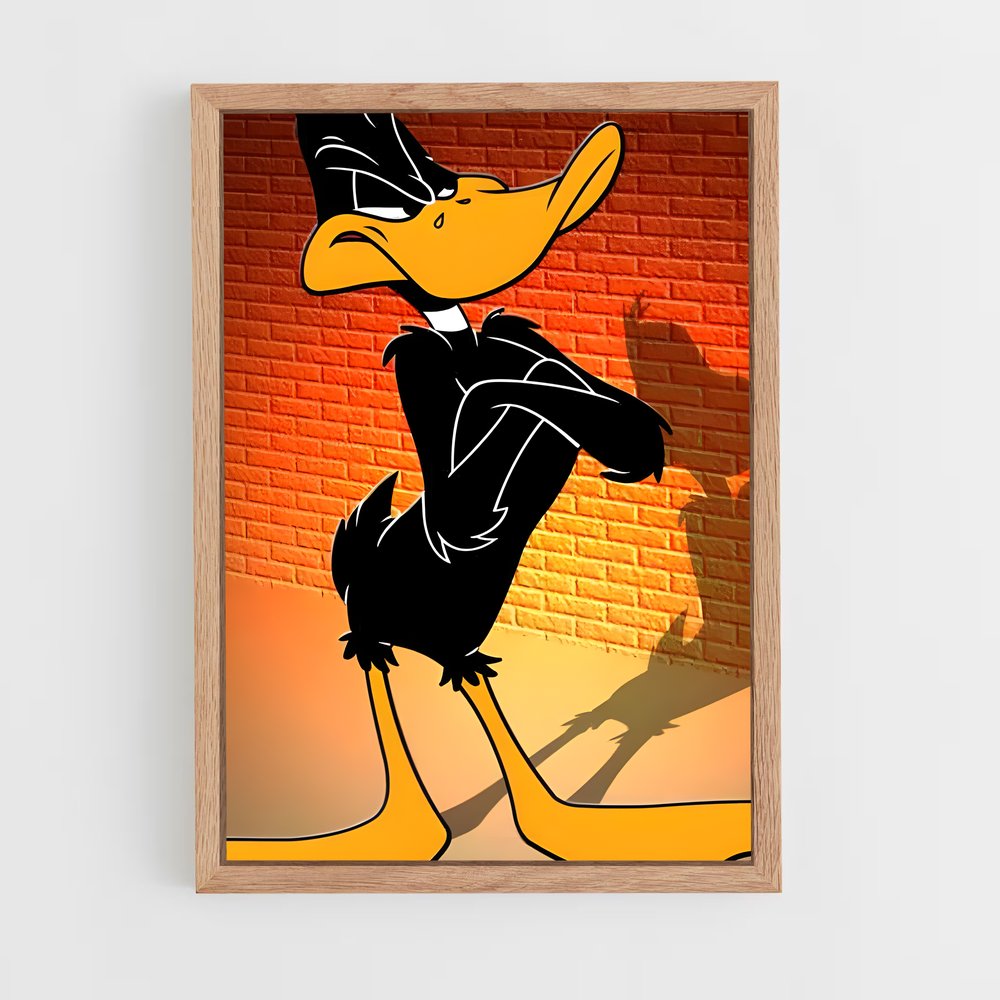 ap-daffy duck-6 cadre Bois clair