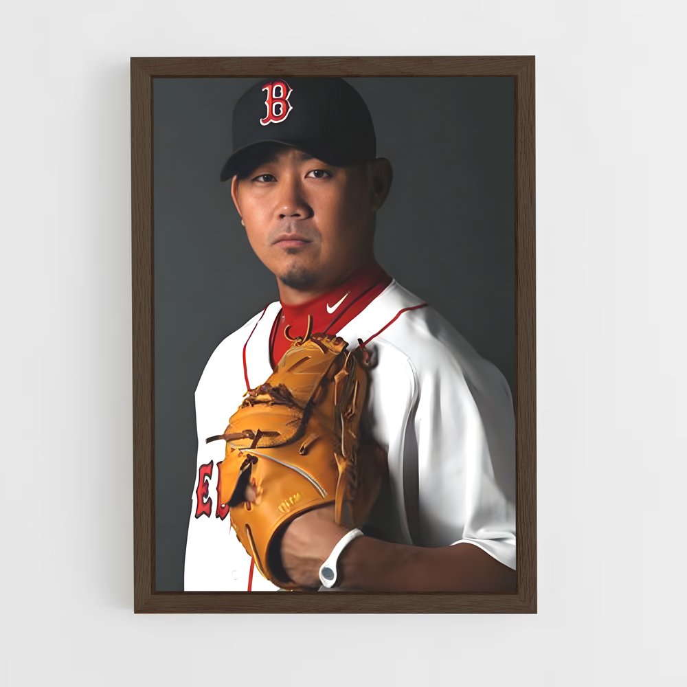 ap-daisuke matsuzaka-1 cadre Bois foncé