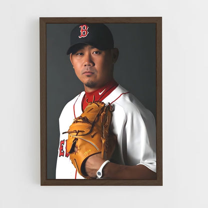 ap-daisuke matsuzaka-1 cadre Bois foncé