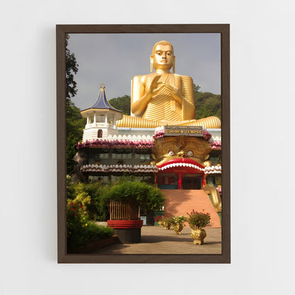 ap-dambulla cave temple-4 cadre Bois foncé