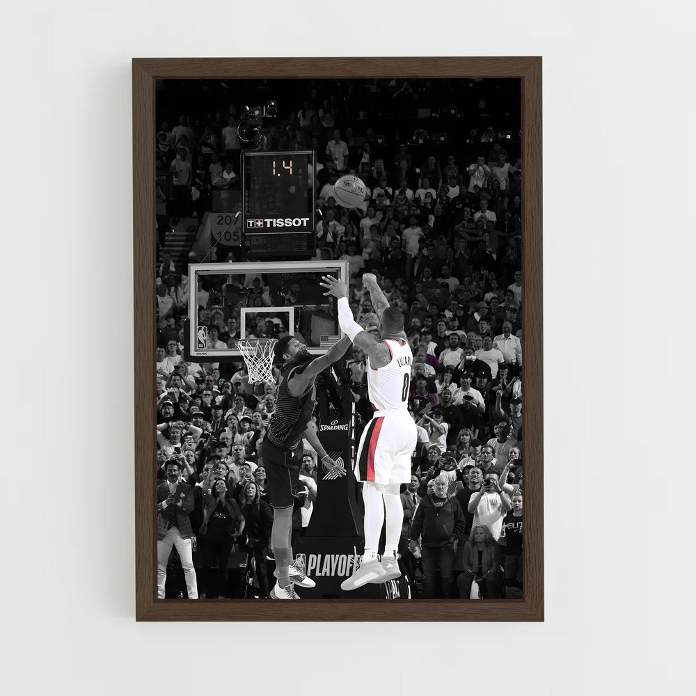 ap-damian lillard-1 cadre Bois foncé