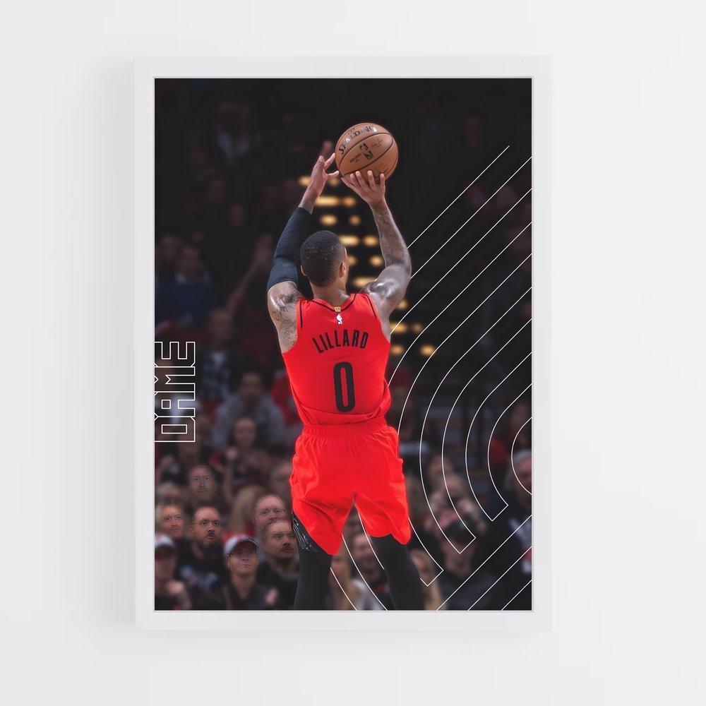 ap-damian lillard-7 cadre Blanc