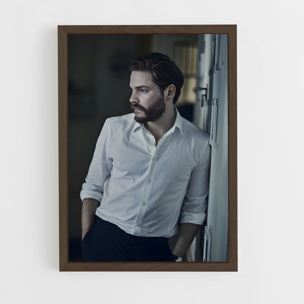 ap-daniel bruhl-7 cadre Bois foncé