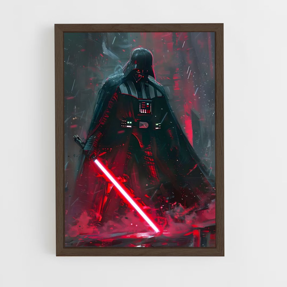 ap-darth vader-1 cadre Bois foncé