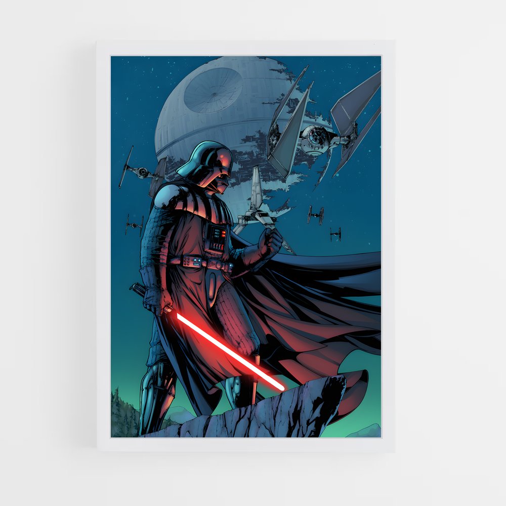 ap-darth vader-10 cadre Blanc