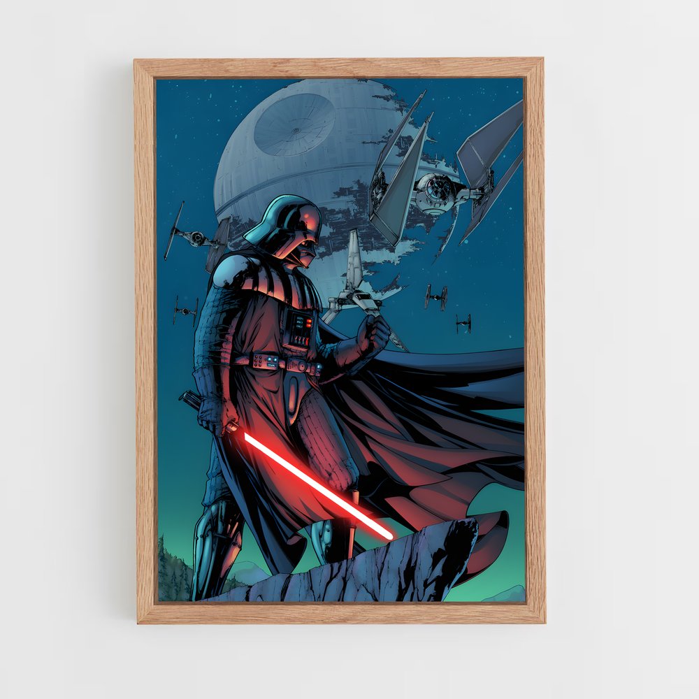 ap-darth vader-10 cadre Bois clair
