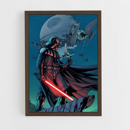 ap-darth vader-10 cadre Bois foncé
