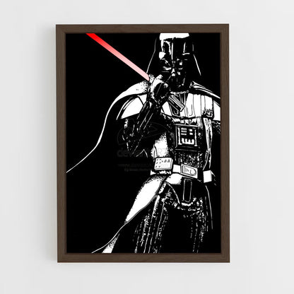 ap-darth vader-11 cadre Bois foncé