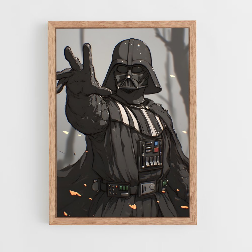 ap-darth vader-12 cadre Bois clair
