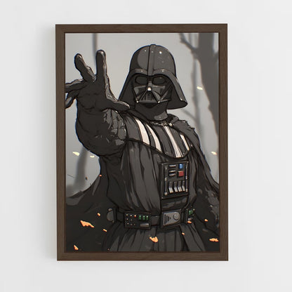 ap-darth vader-12 cadre Bois foncé