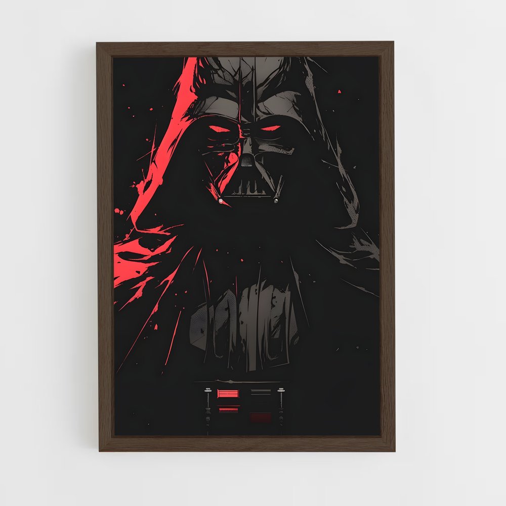 ap-darth vader-14 cadre Bois foncé