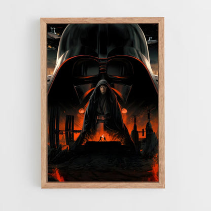ap-darth vader-15 cadre Bois clair