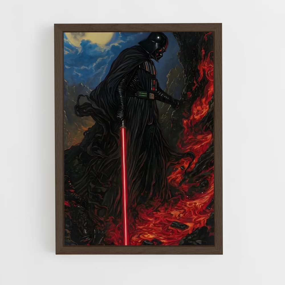 ap-darth vader-4 cadre Bois foncé