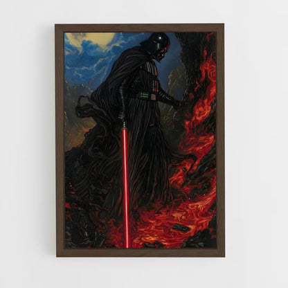 ap-darth vader-4 cadre Bois foncé