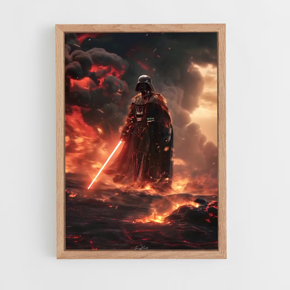 ap-darth vader-5 cadre Bois clair