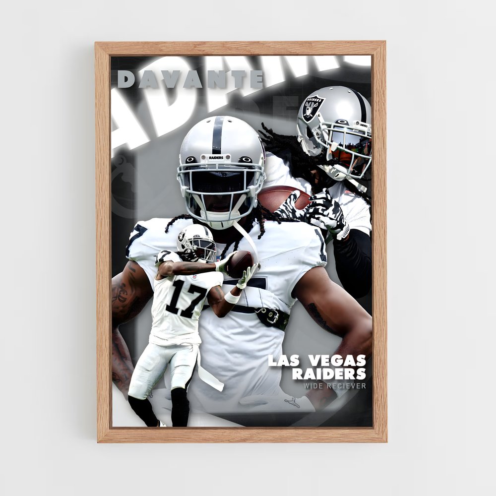 ap-davante adams-2 cadre Bois clair