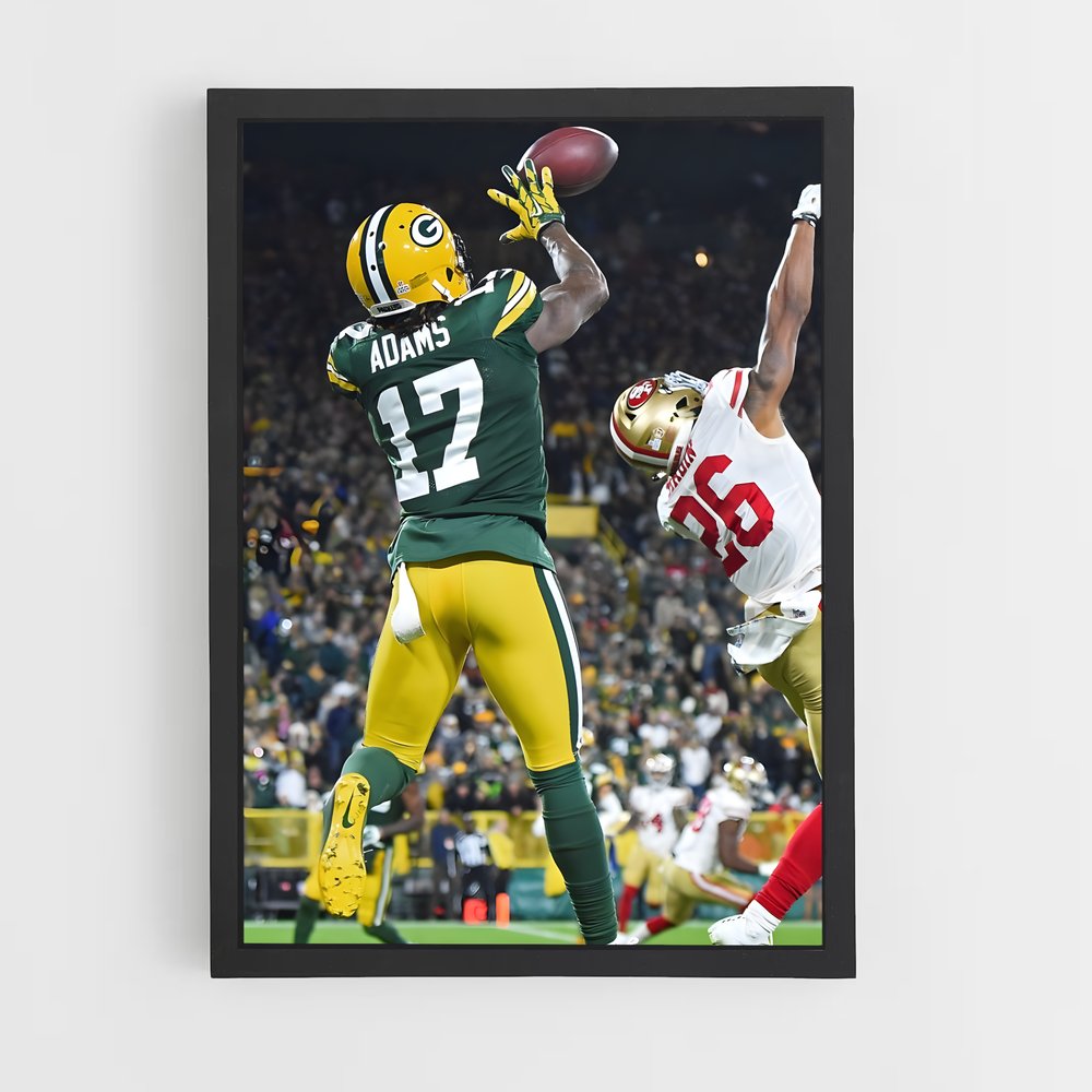 ap-davante adams-3 cadre Noir
