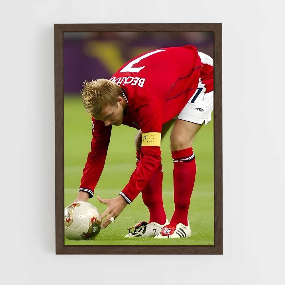 ap-david beckham-10 cadre Bois foncé