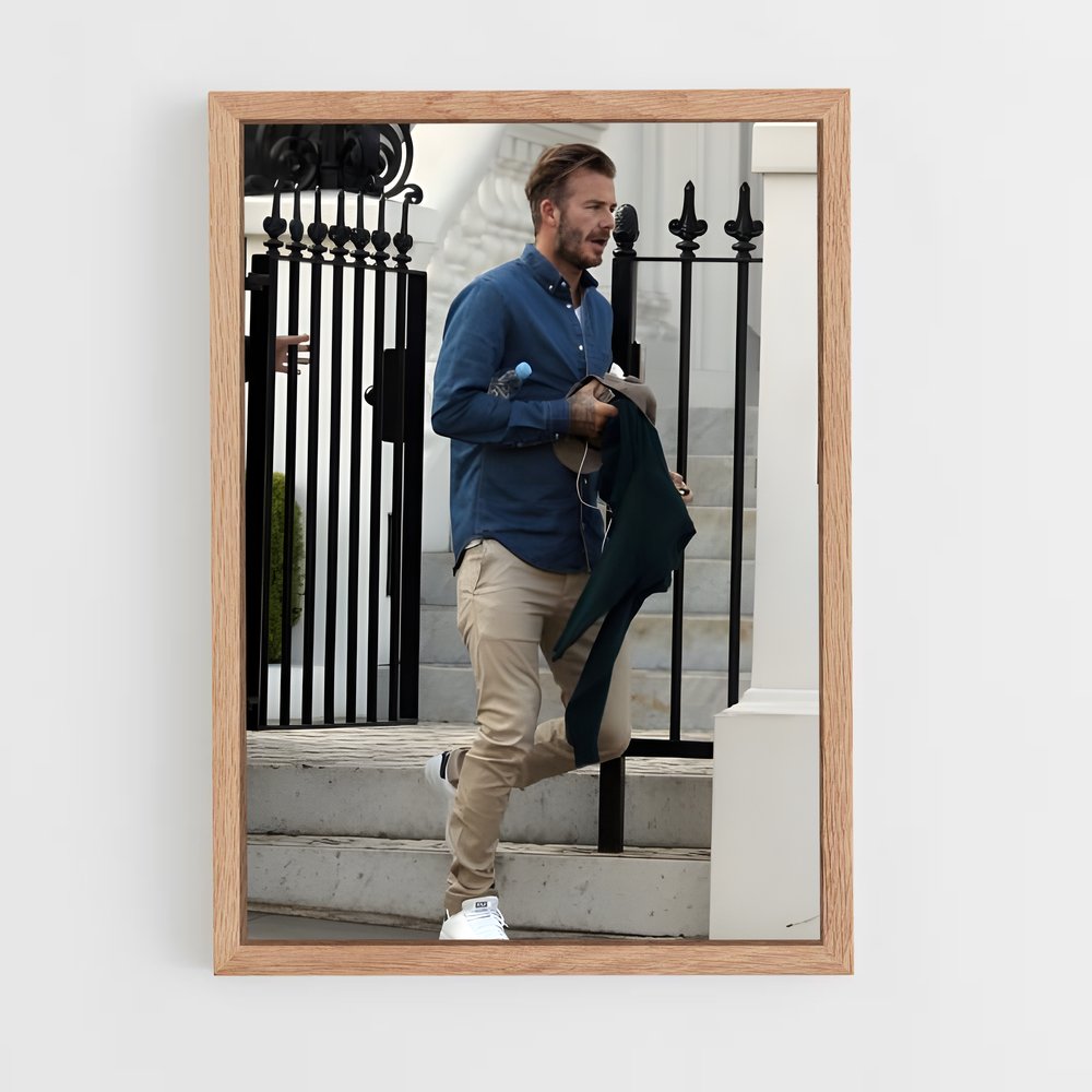 ap-david beckham-11 cadre Bois clair