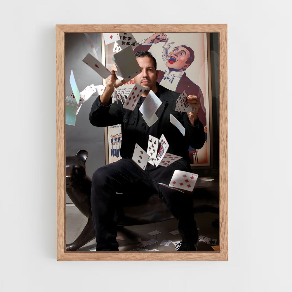ap-david blaine-3 cadre Bois clair