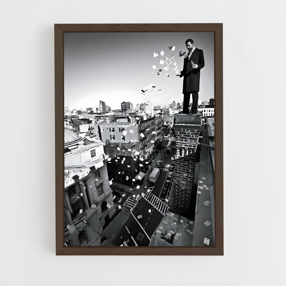 ap-david blaine-4 cadre Bois foncé