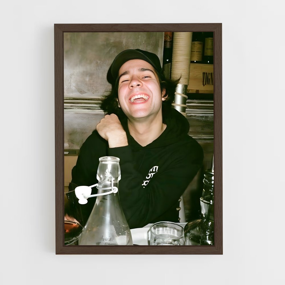 ap-david dobrik-10 cadre Bois foncé