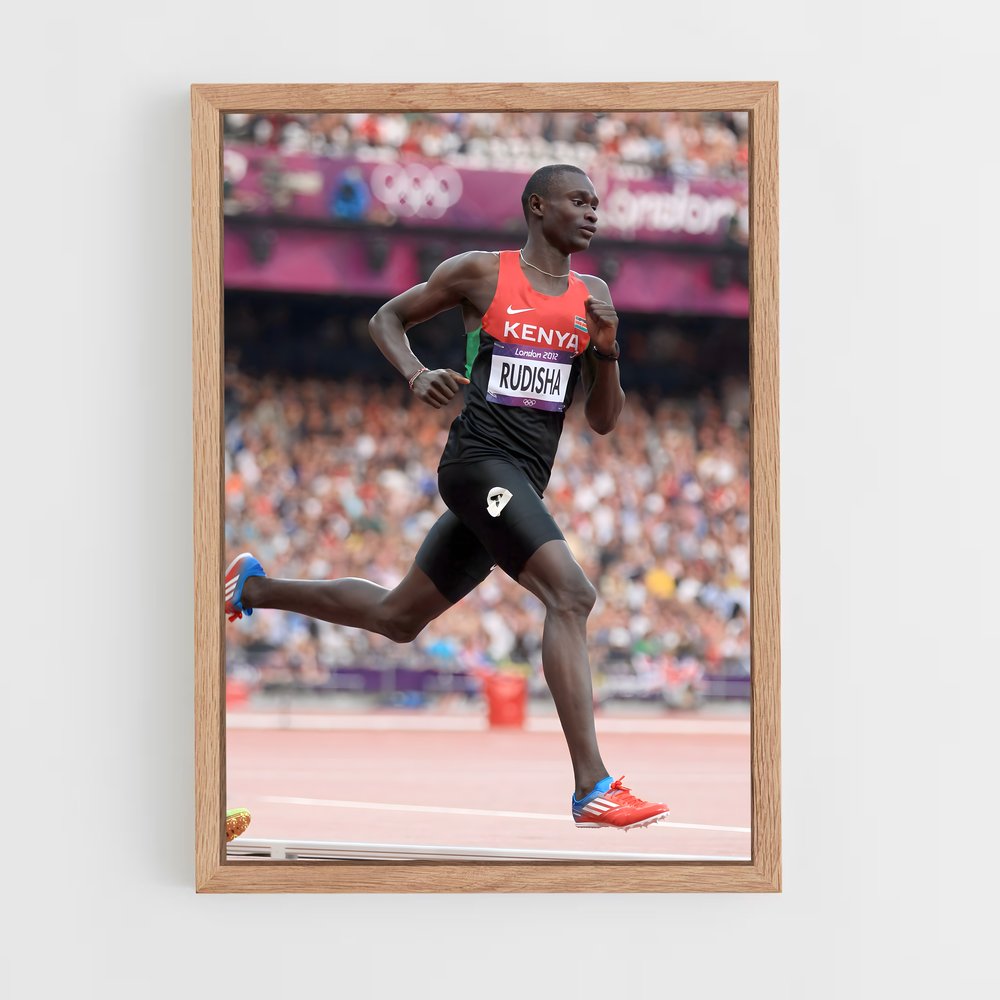 ap-david rudisha-1 cadre Bois clair