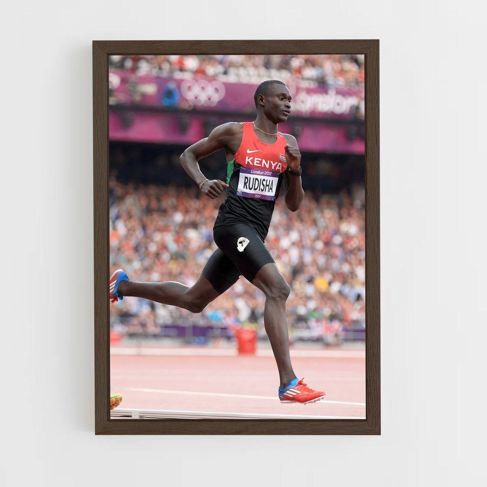 ap-david rudisha-1 cadre Bois foncé