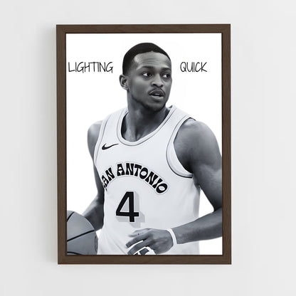 ap-de'aaron fox-1 cadre Bois foncé