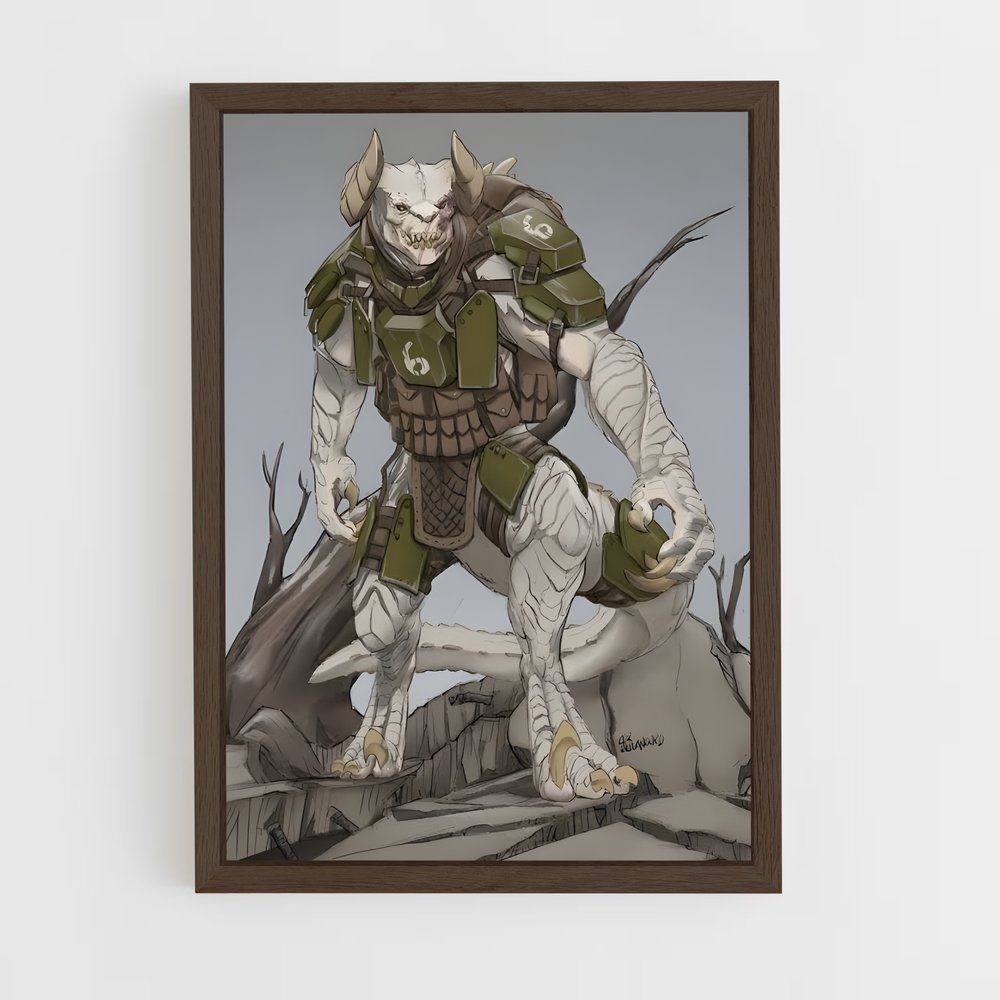 ap-deathclaw-3 cadre Bois foncé