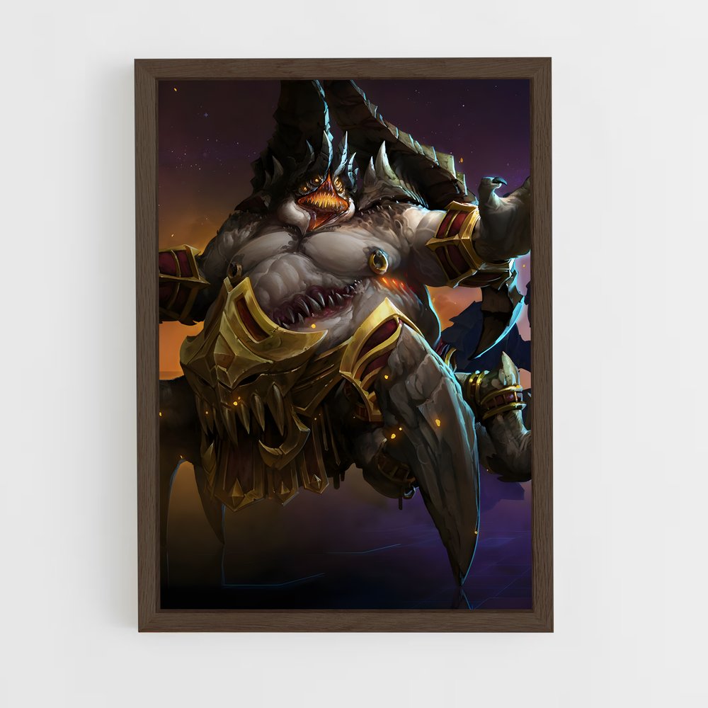 ap-deckard cain-3 cadre Bois foncé