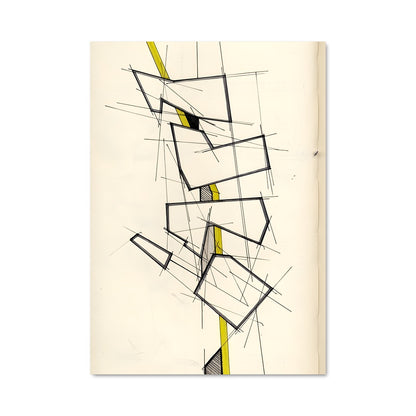 Poster Ligne Jaune