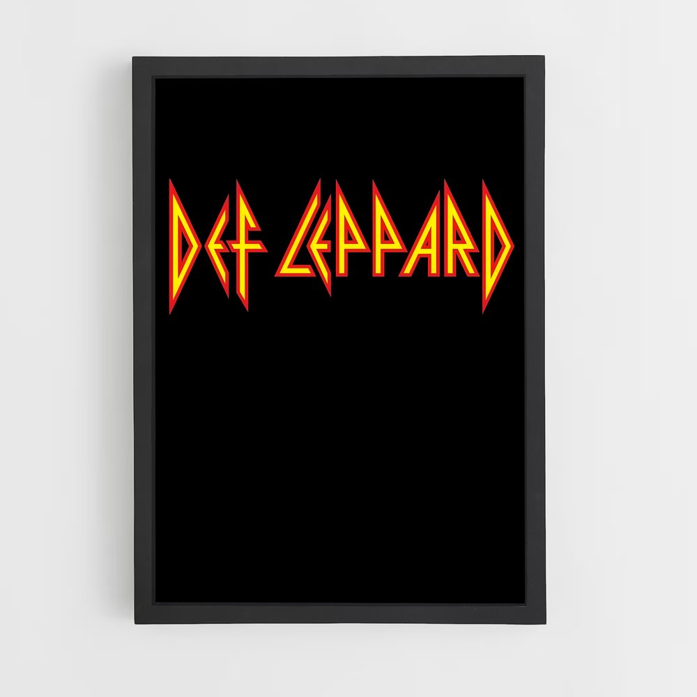 ap-def leppard-7 cadre Noir