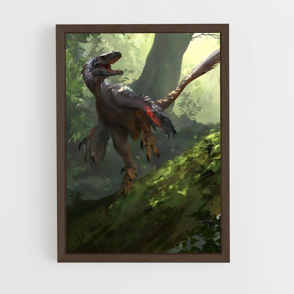 ap-deinonychus-1 cadre Bois foncé