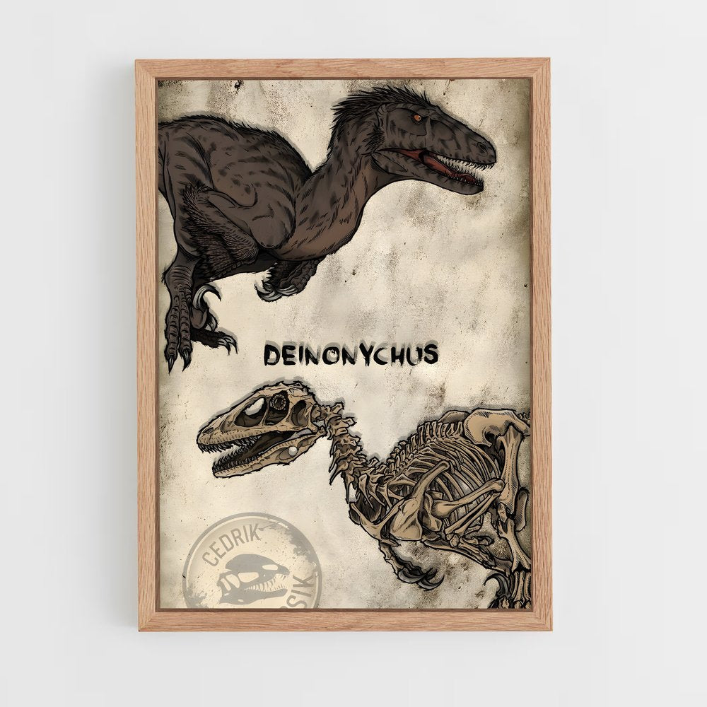 ap-deinonychus-4 cadre Bois clair