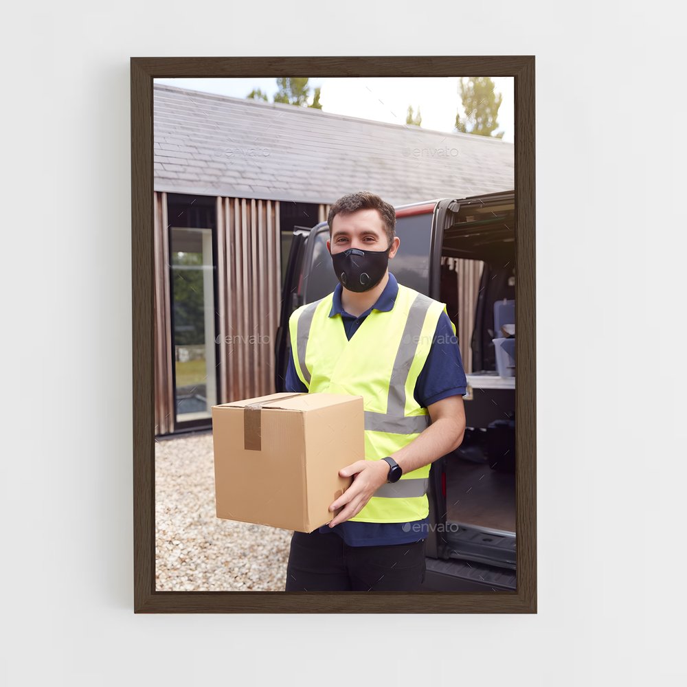 ap-delivery driver-4 cadre Bois foncé