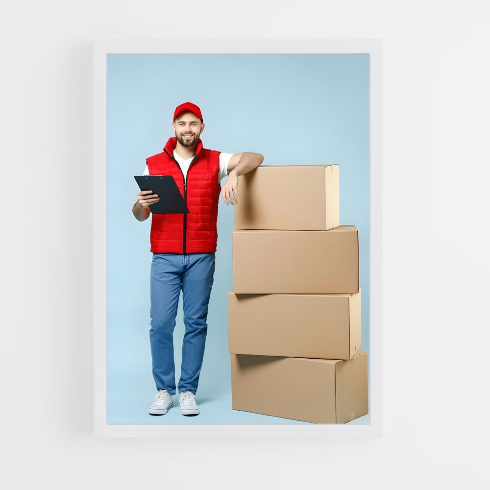 ap-delivery driver-5 cadre Blanc