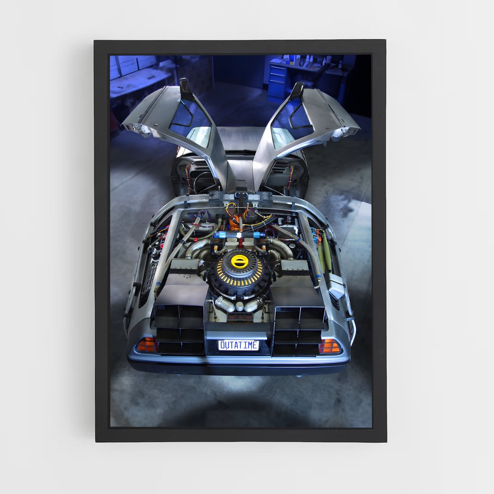 ap-delorean time machine-2 cadre Noir