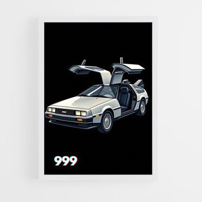 ap-delorean time machine-3 cadre Blanc