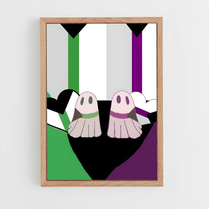 ap-demisexual flag-3 cadre Bois clair