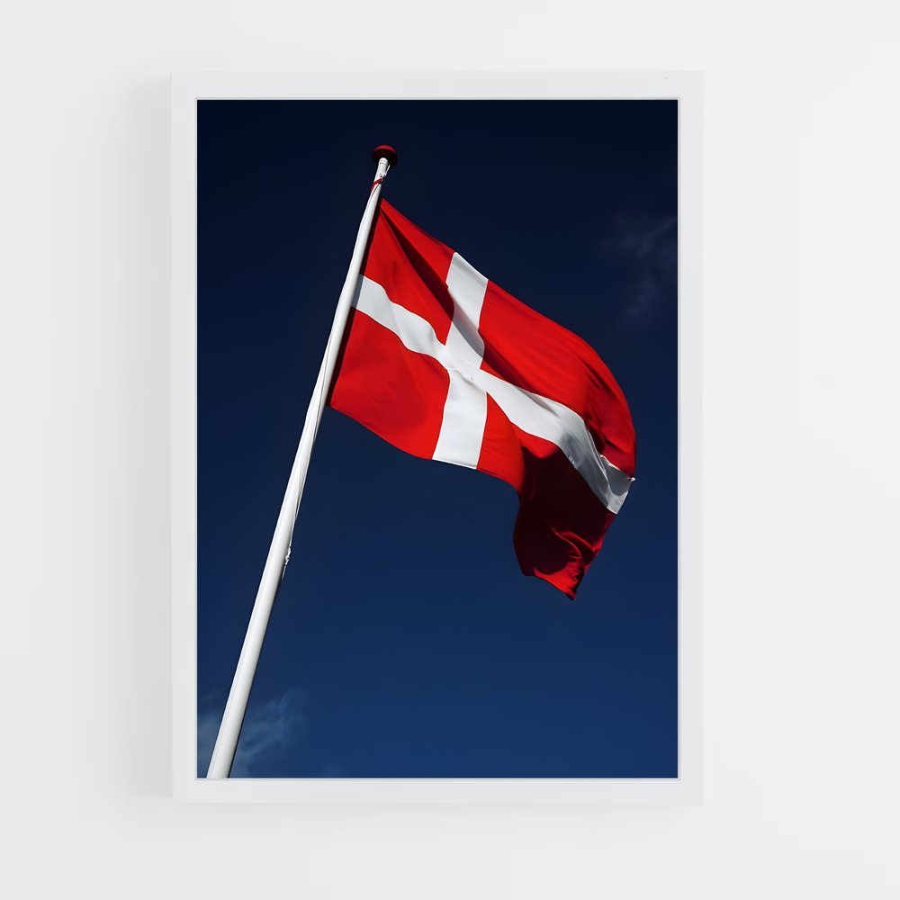 ap-denmark flag-1 cadre Blanc