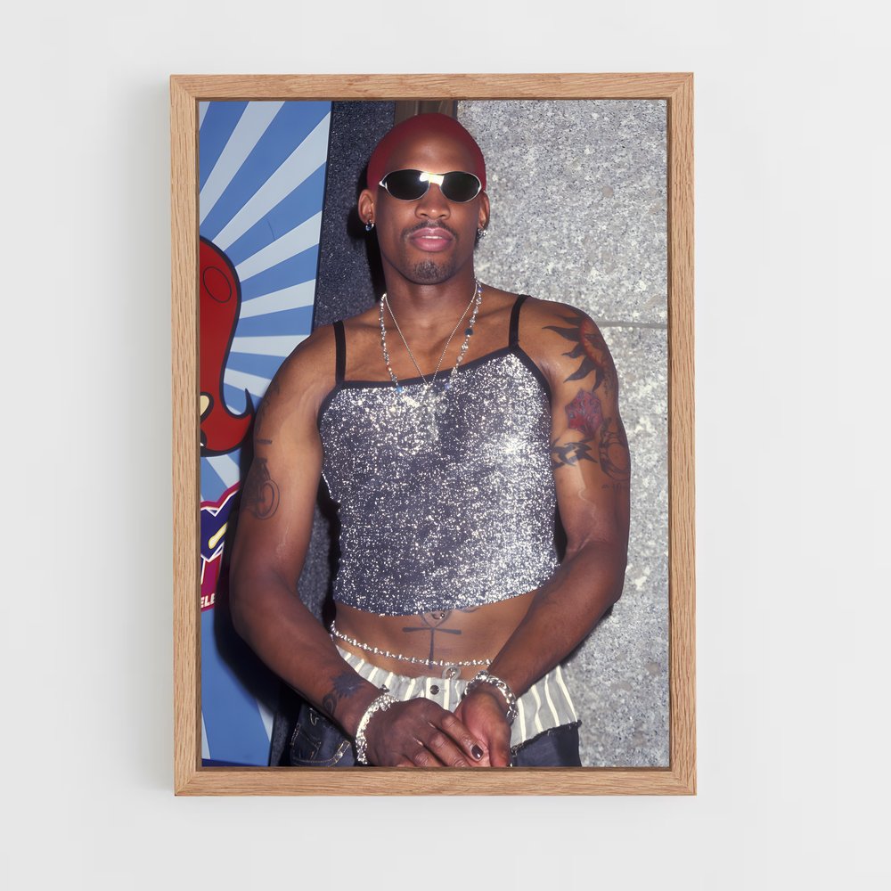 ap-dennis rodman-1 cadre Bois clair