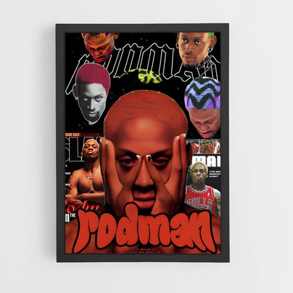 ap-dennis rodman-10 cadre Noir