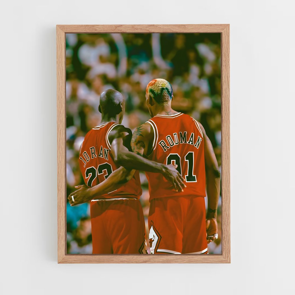 ap-dennis rodman-11 cadre Bois clair