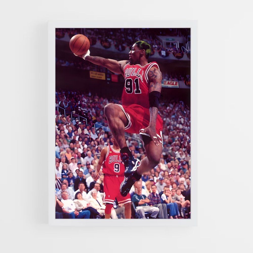 ap-dennis rodman-12 cadre Blanc