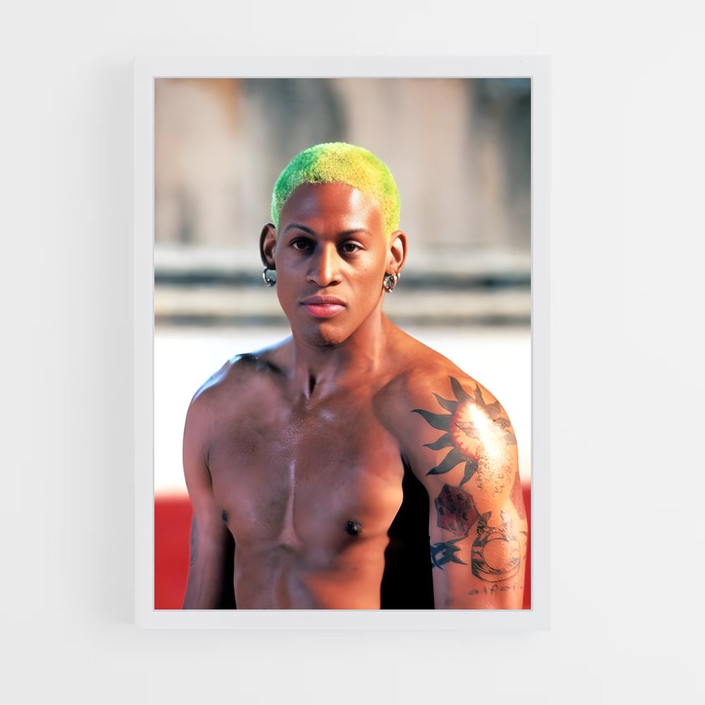ap-dennis rodman-13 cadre Blanc