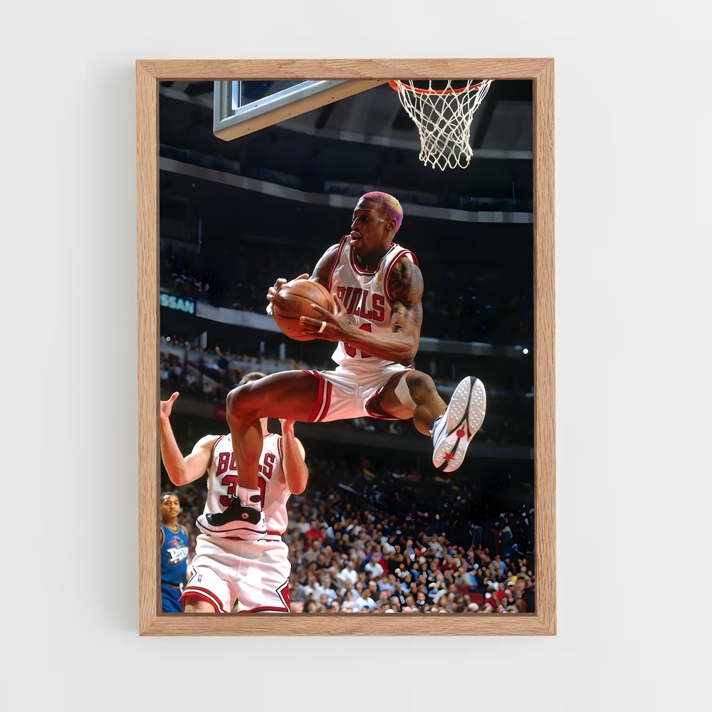 ap-dennis rodman-3 cadre Bois clair