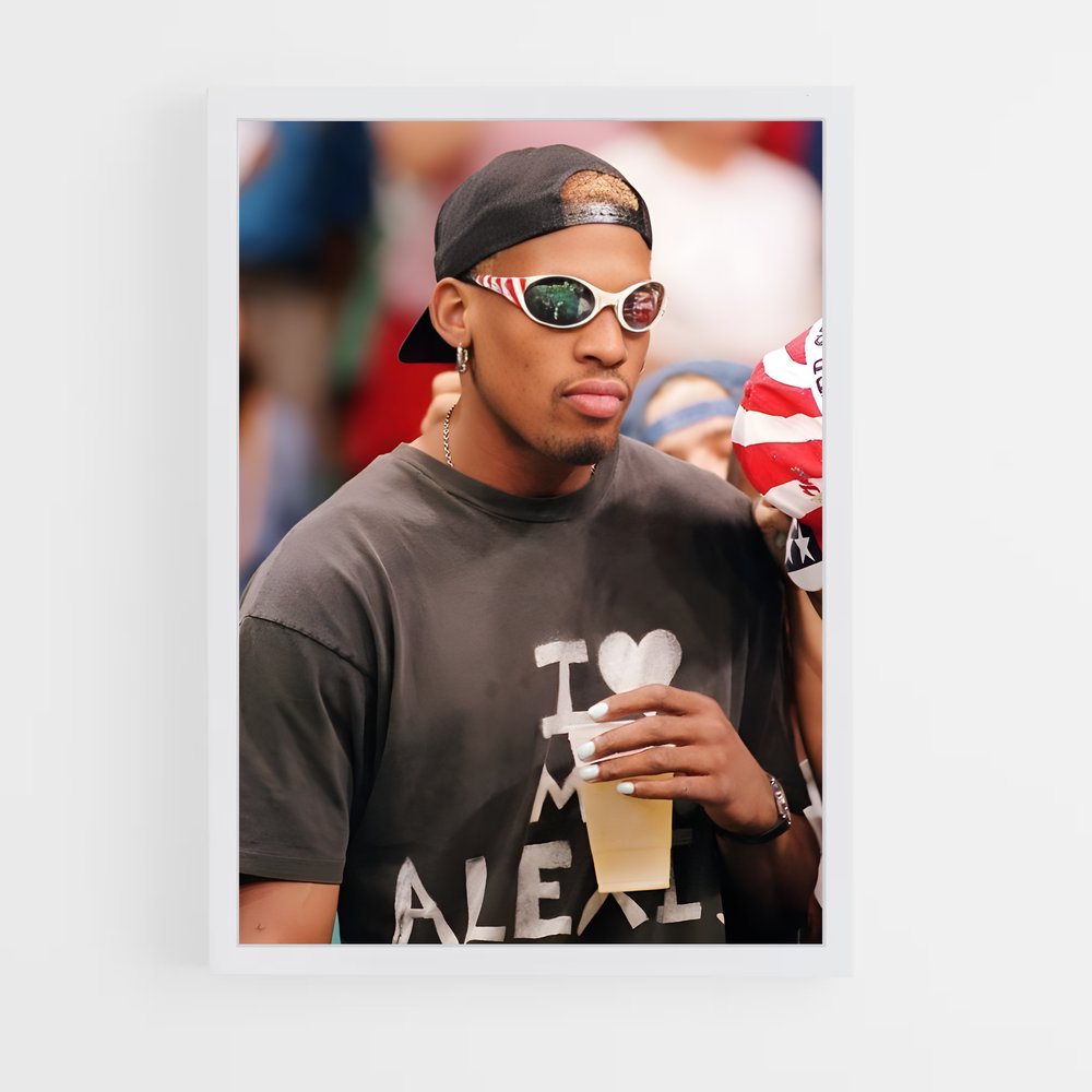 ap-dennis rodman-7 cadre Blanc