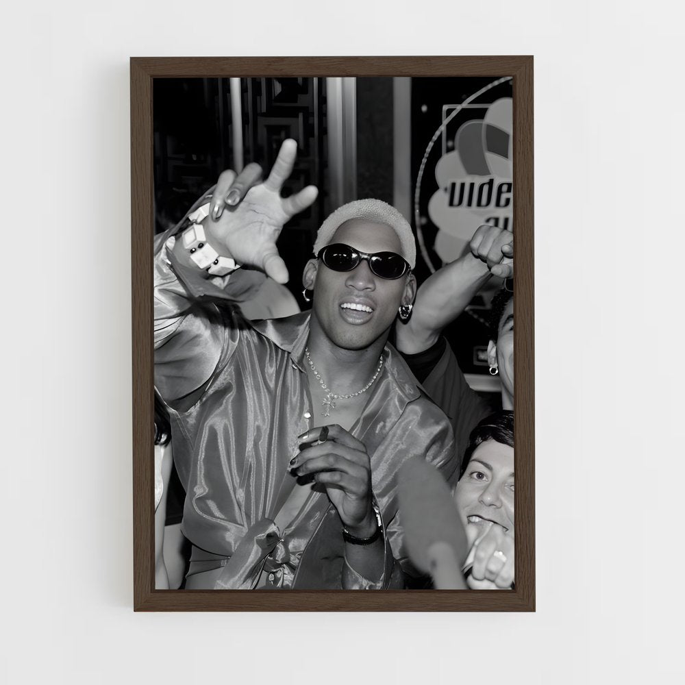 ap-dennis rodman-8 cadre Bois foncé