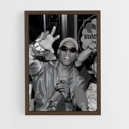 ap-dennis rodman-8 cadre Bois foncé